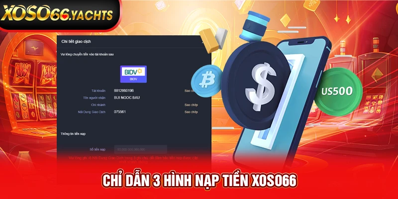 Chỉ dẫn 3 hình nạp tiền Xoso66 Chỉ dẫn 3 hình nạp tiền Xoso66
